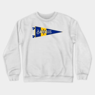 Barbados Flag Pennant Crewneck Sweatshirt